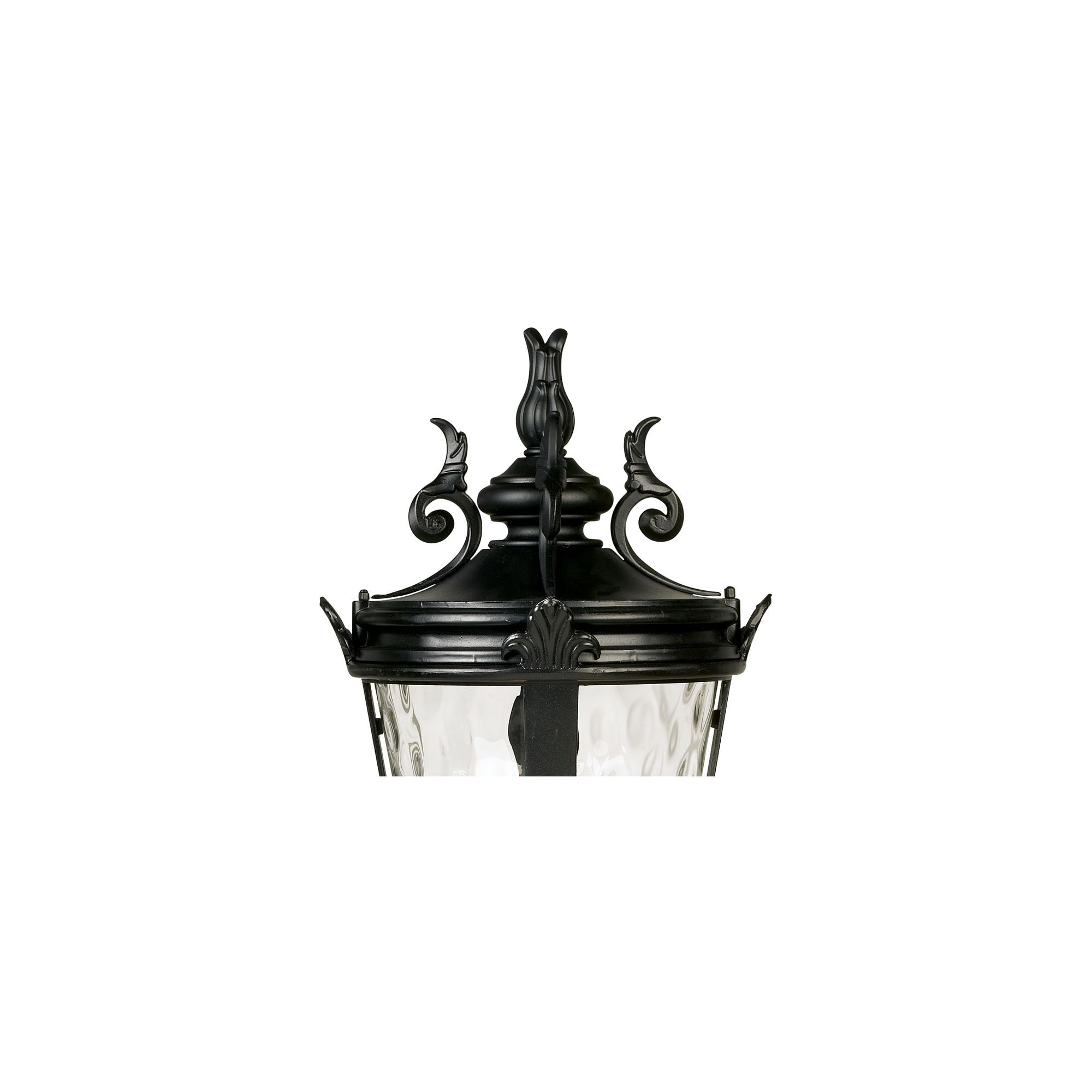 John Timberland Casa Marseille Vintage Outdoor Post Light Textured Black with Pier Mount 29" Clear Hammered Glass for Exterior Barn Deck House Porch