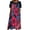 Black, variant on 2024 New Design Short Sleeve Casual Summer Women's Dress With Puffed Sleeve Gown Tailored To Polynesia