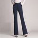 thumbnail image 1 of WILLBEST Pantalones Casuales para Mujer, con Bolsillos, Cintura Alta, Lisos, Rectos, Largos, Acampanados, para Comodidad y Estilo Diario. Mediana, 1 of 6