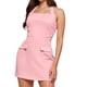 thumbnail image 1 of Minivestido ajustado y sexy con corsé para mujer: vestido corto de fiesta sin mangas con cuello cuadrado, cremallera trasera, bolsillos falsos y corte ajustado, 1 of 5