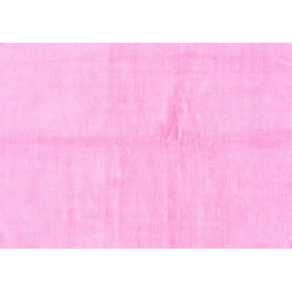 Ahgly Company Indoor Rectangle Solid Pink Modern Area Rugs, 3' x 5'