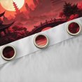 thumbnail image 4 of Homewish Japanese Style Blackout Curtains Set of 2 (52x84 Each) for Kids Children Teens,Black Red Window Curtains,Traditional Artwork Curtains and Drapes,Ultra Soft Home Decor, 4 of 6