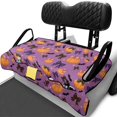 thumbnail image 3 of Yuyamidu Purple Halloween 2-Seat Golf Cart Seat Covers with 4 Pockets Soft Breathable Fabric, Easy to Install, Fits Most 2-Person Golf Carts, Halloween Decor for Golf, Keeps Original Seat Clean, 3 of 8