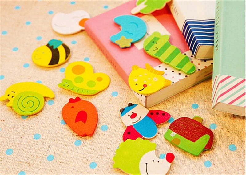 Details about   12pcs Colorful Wooden Animal Cartoon Fridge Magnet/ Children Baby Education Toy 