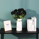 thumbnail image 4 of Rose Artificielle Fleurs De Soie Bouquet Home Office Arrangements De Mariage Noir (10 PCS) Rojo Verde MX-0133905FYD, 4 of 5