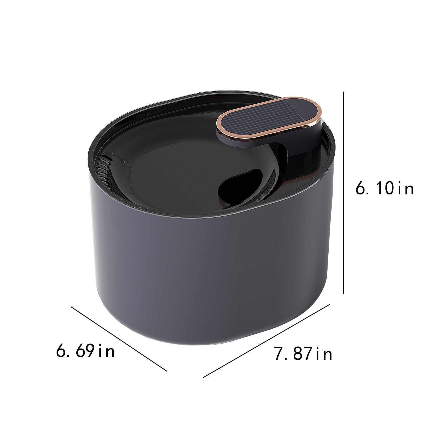 TaTaai 2Pcs Cat Water Fountain Wireless Cordless, Pet Water Fountain, Automatic Fresh Water Circulation, Cat Fountain Rechargeable Water Fountains for Cats Dogs - 3L/105oz