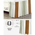 thumbnail image 3 of Boho Sage Bed Skirt California King Size 18&nbsp;Inch Drop, Green and Brown Striped Geometric Retro Farmhouse Wrap Around Dust Ruffle Bedskirts, Easy Fit Bedskirt with Adjustable Elastic, 3 of 8