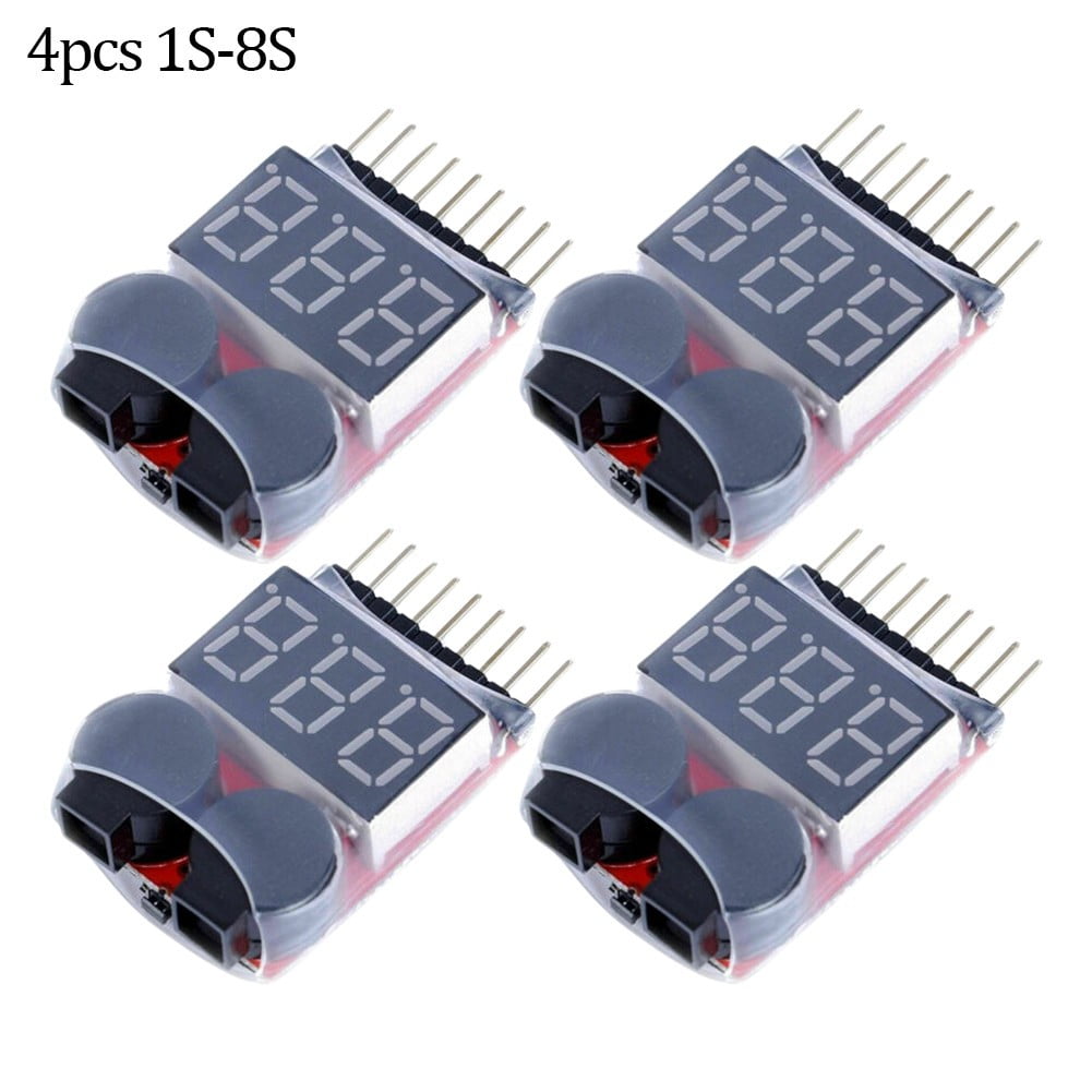 Parts & Accessories RC Low Voltage Buzzer Alarm for 1-8S LED Lipo Voltage Indicator Checker Tester Color: 1 PCS 