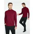 thumbnail image 3 of SSLR Turtleneck Thermal Shirts for Men Long Sleeve Shirts Fleece Lined Tops Mock Neck Base Layer, 3 of 7