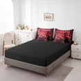 thumbnail image 4 of Ensemble de Couette Voiture de Sport Taille Simple avec Draps - 7 Pcs Lit en Sac Lumières Néon Rouges Ensembles de Literie, Ensemble de Lit Véhicule Sport Extrême avec Couette, Draps, Taies d'Oreiller et Housses de Coussin, 4 of 5