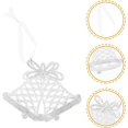 thumbnail image 3 of 1pc Décoration de Noël Acrylique Forme de Cloche Cintres de Porte Réutilisables Pendentif de Cloche de Noël avec Ruban pour Décoration de Suspension d'Arbre de Noël, 3 of 5