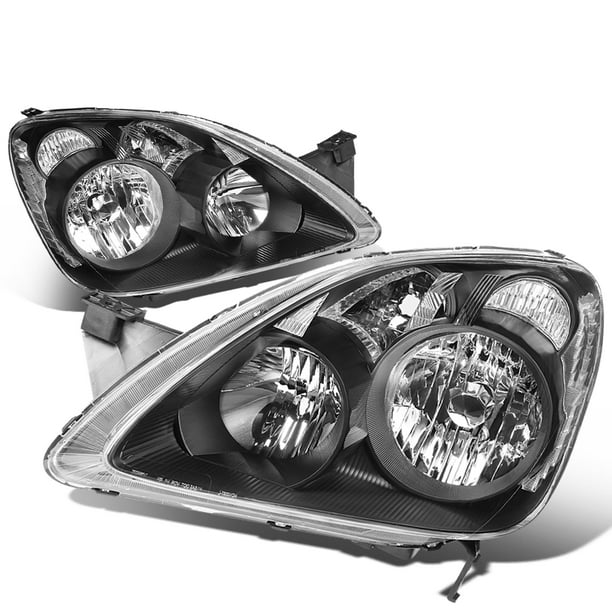 For 2005 to 2006 Honda CRV Headlight Black Housing Clear Corner