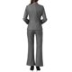 thumbnail image 3 of INSPIRAR CHIC Conjuntos de dos piezas para mujeres, trajes de pantalón, blazer elegante, pantalones de pierna ancha, bolsillos, traje casual de negocios XL Gris, 3 of 6