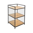 thumbnail image 5 of 3-Layer Printer Stand Storage Shelf 44lbs Wood Metal for Home Office, 5 of 13