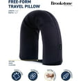 Brookstone FreeForm Memory Foam Twist Travel Pillow Adjustable, Roll