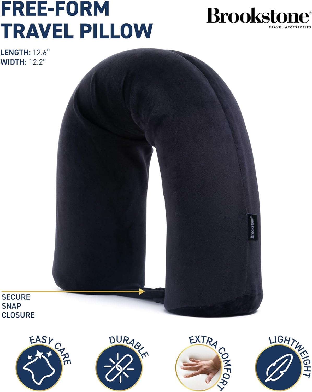 Brookstone Adjustable Memory Foam Travel Neck Pillow photo 3