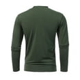 thumbnail image 3 of DYMADE Men Casual Zipper Half High Collar Pullover Long Sleeve T-shirt, 3 of 3