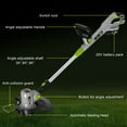 thumbnail image 4 of Vipuse 12 Inch 3-in-1 Electric Cordless String Trimmer/Edger/Mower with Two 2.0Ah Batteries and Fast Charger, 4 of 8