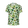 thumbnail image 6 of Wukai Green Avocado (2) Print Men's Short-Sleeved Mesh T-Shirt,Quick-Dry Short Sleeve Workout T-Shirt-Large, 6 of 8
