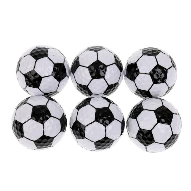 Juego de pelotas de golf novedosas con diseño de pelotas deportivas de 6 piezas Accesorio de práctica de golf - Fútbol Zulema Pelotas de golf novedosas