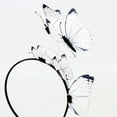 thumbnail image 7 of Outfmvch Hair Ties Hair Accessories Hair Accessories for Women Hair Bows for Women Butterfly Fascinators Headclip Headband for Tea Party White One Size, 7 of 7