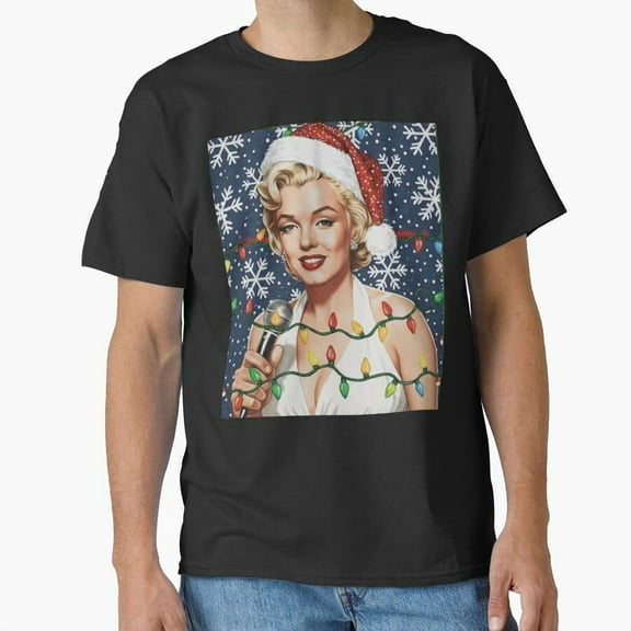 Marilyn Claus Glam Funny Funny Christmas Sweater Art - Breathable Material G8113 Unisex T-Shirt, Up to Size 5XL