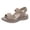 Khaki, variant on Orthopedic Sandals for Women Plantar Fasciitis Lightweight Comfortable Stretchy Memory Foam Cushion Arch Support Non Slip Walking Nursing Work Summer Shoes Khaki Size 8