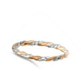 thumbnail image 4 of CHOOSE YOUR COLOR Rose Gold-Tone Twisted Rope Stacking Sterling Silver Ring 925 Jewelry Female Size 11, 4 of 4
