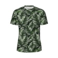 thumbnail image 5 of Wukai Tropical Palm Leaves1 Print Men's Short-Sleeved Mesh T-Shirt,Quick-Dry Short Sleeve Workout T-Shirt-Small, 5 of 8