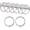 Nickel, variant on Shower Curtain, Rustproof Decorative Shower Curtain Rings Metal Round Shower for Bathroom Shower Rod, 12 Pack (Black)