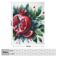 thumbnail image 4 of Orinice Pomegranate Warm Lightweight Blanket Soft Fleece Throw Blanket for All Seasons, Living Room Sofa Decor, Cow Gifts, Flannel Material, Multiple Sizes 40x50in, 4 of 6
