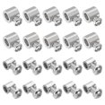 thumbnail image 1 of Uxcell Wire Rope Clips, 30 Pcs Metal Cable Clamps Wire Lock Rope Fittings Clip with Screws, 2 Style（C/D), 1 of 6