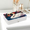 thumbnail image 6 of Swan Portable PU Leather Jewelry Organizer with Removable Compartment, Necklace Holder, Bracelet Holder, and Jewelry Boxes, 6 of 6