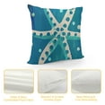 thumbnail image 4 of Summer Starfish Decorative Throw Pillow Covers Set of , Life is Better at The Beach Blue Porch Outdoor Pillowcase, Nautical Farmhouse Rustic Cushion Case Home Decor, 4 of 5