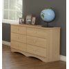 Nexera Alegria 6-Drawer Double Dresser, Maple