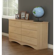 Nexera Alegria 6-Drawer Double Dresser, Maple