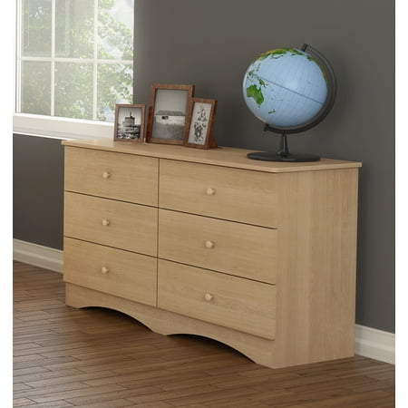 Nexera Alegria 6-Drawer Double Dresser, Maple