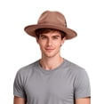 thumbnail image 3 of PULLIMORE Fedora Hats for Men & Women Wide Brim Felt Hat Dress Panama Trilby Hats, 3 of 8