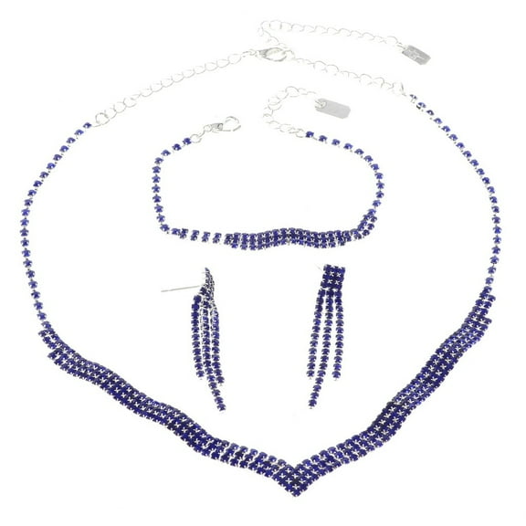 Rhinestone Necklace Set