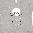 thumbnail image 4 of Inktastic Happy Halloween Spooky Skeleton and Stars Girls Toddler Dress, 4 of 5