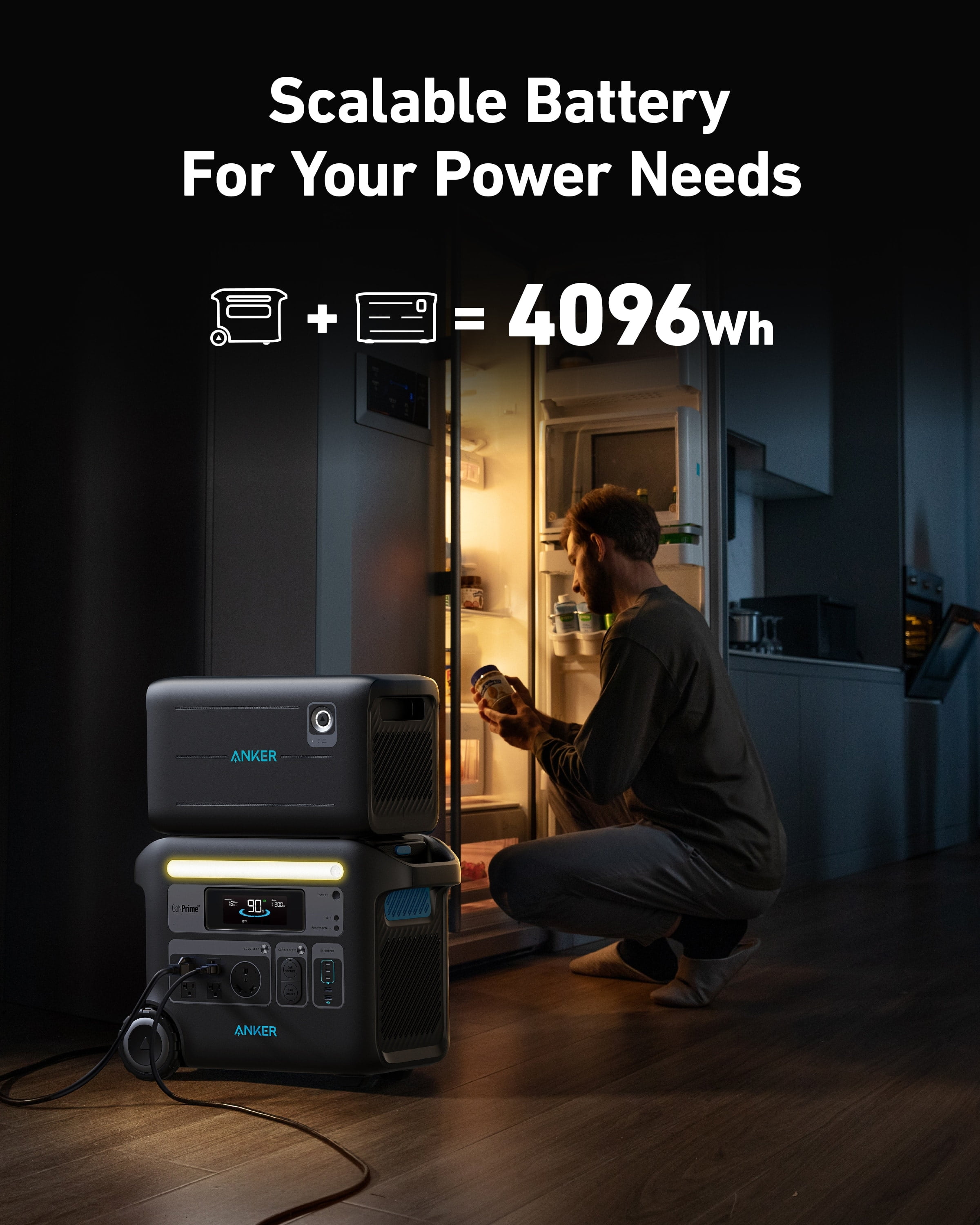 Anker SOLIX F2000 Portable Power Station, PowerHouse 767, 2400W Solar Generator