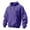 Purple, variant on Men's Cargo Quarter Zip Sweatshirts Tactical Pullover Casual Gym Athletic Loose Sweatshirts Light Blue 3XL