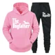 thumbnail image 3 of Conjunto de dos piezas "El Dogfather" Divertido chándal casual para amantes de los perros salchichas para hombre Otoño Conjunto de ropa deportiva holgada con capucha estilo hip hop con animales, 3 of 5