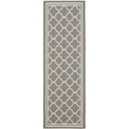thumbnail image 1 of Safavieh Courtyard Anthracite Indoor Outdoor Rug - Runner 2'3" x 8', 1 of 5