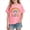Pink, variant on Kid Girls School Uniform Campus Style Basic Shirts Back to School Wear Pullover Causal Fashion Summer Clothes for Girls Red Size 9