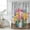 Light Gray, variant on Spring Flowers Shower Curtain, Waterproof Shower Curtains for Bathroom, Watercolor Floral Leaves Butterflies Plant Washable Fabric Bathtub Curtain Set Bath Decor with 12 Hooks Stall 36"x72"