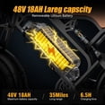 thumbnail image 6 of 1200W Off-Road Electric Bike for Adults, 48V 18AH Removable Battery, 16" Wide Tires, 5-Speed Transmission, Dual Disc Brakes & Spring Suspension, 6 of 13