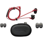 HyperX Cloud Earbuds With 3.5mm Jack, Built-in Mic Gaming Headphones with Mic for Nintendo Switch and Mobile Gaming - Red