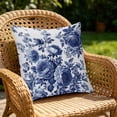 thumbnail image 5 of Ouuluon Pillow Covers Soft Pillow Case, Blue Printed Cushion Case for Living Room Sofa Bedroom Waist Back Support Home Decor, 5 of 7