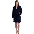 thumbnail image 1 of TowelSelections Women's Robe, Plush Fleece Short Spa Bathrobe, 1 of 1
